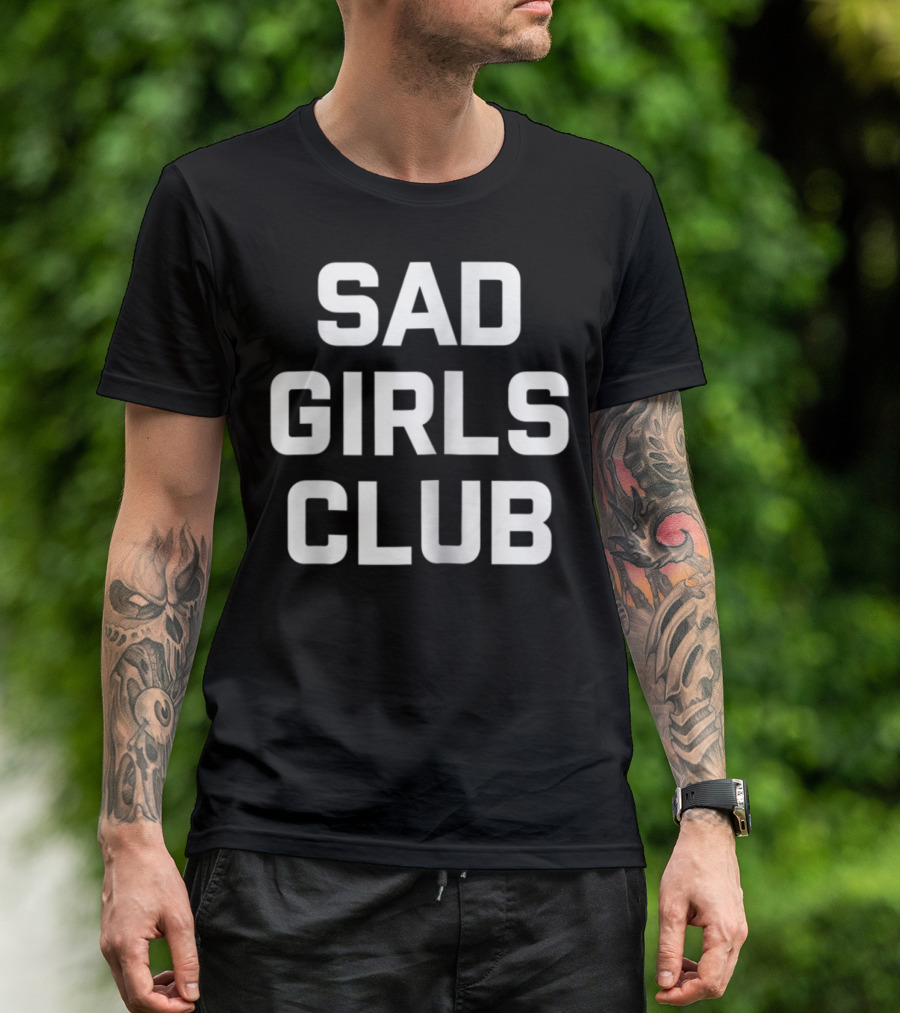 Sad Girls Club Bold Typography T-Shirt