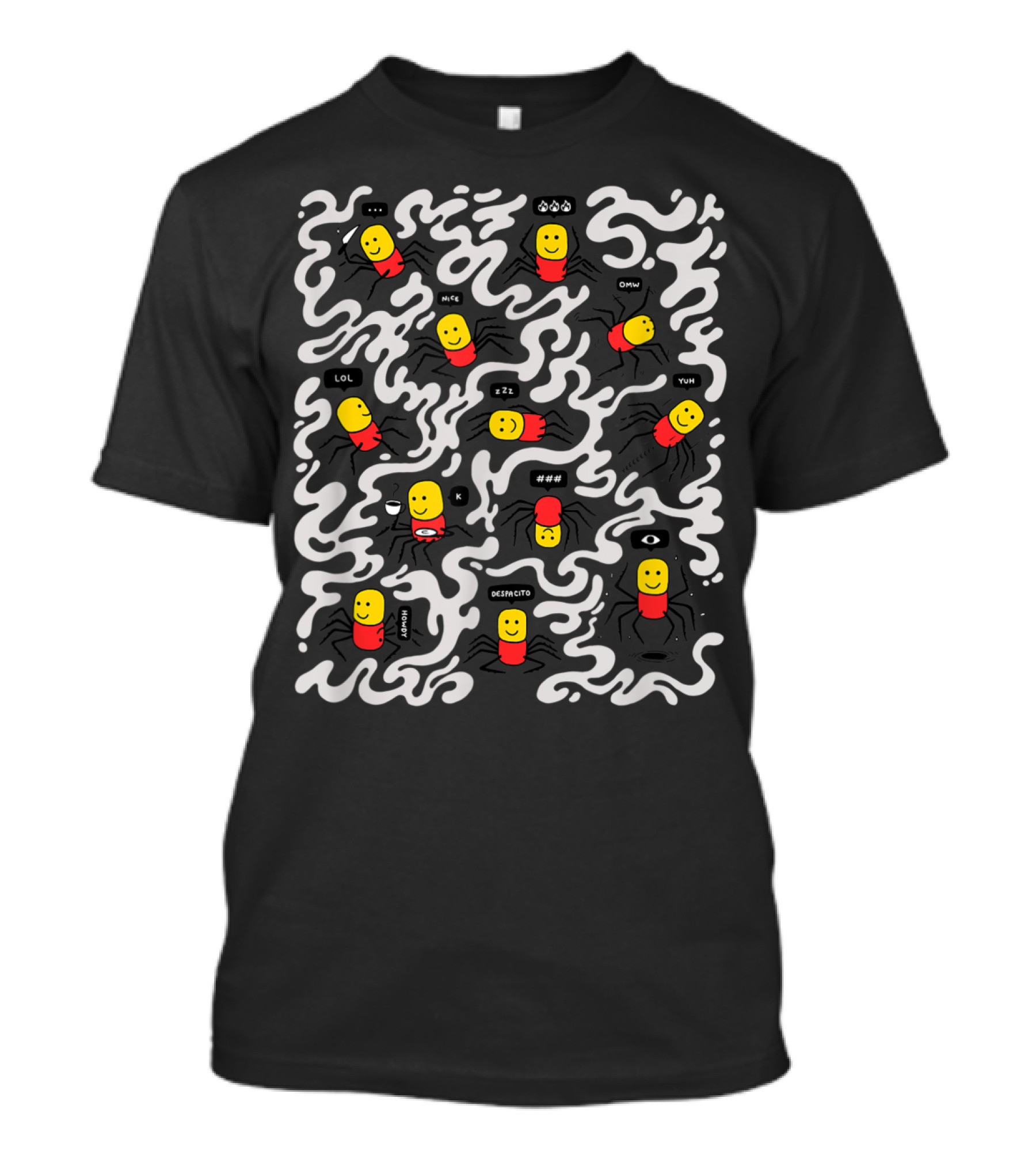 Despacito Spider Party LOL Emote Comic T-Shirt