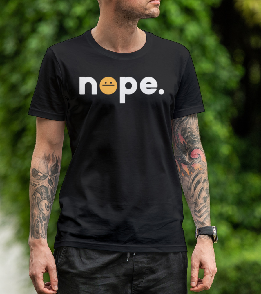 Nope Emoji Period T-Shirt