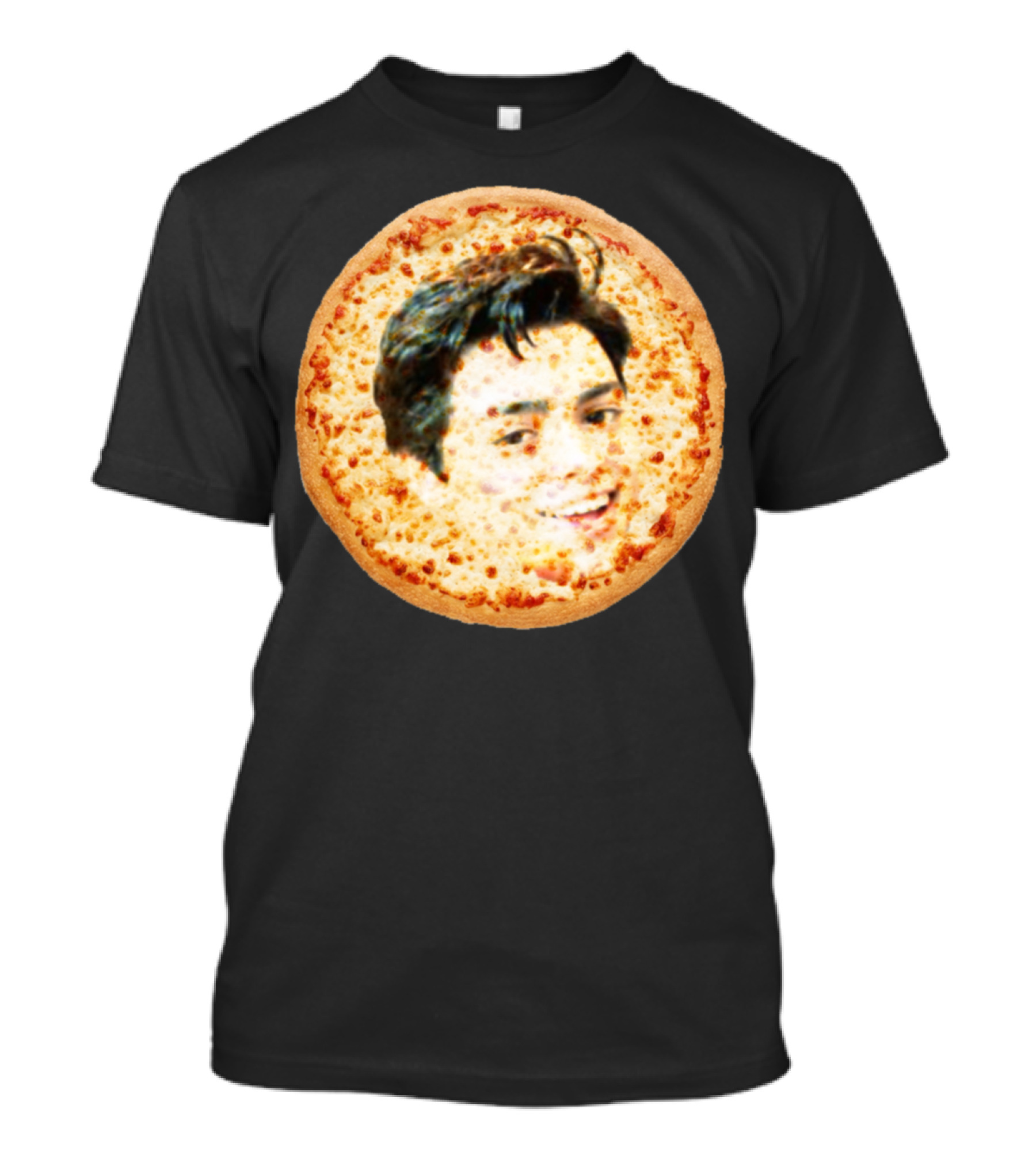 Peters Day Off Cheesy Pizza Face Image T-Shirt