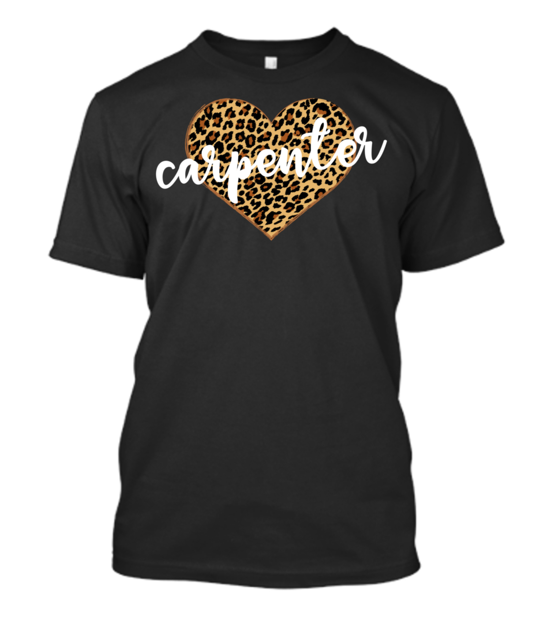Carpenter Heart Leopard Print T-Shirt