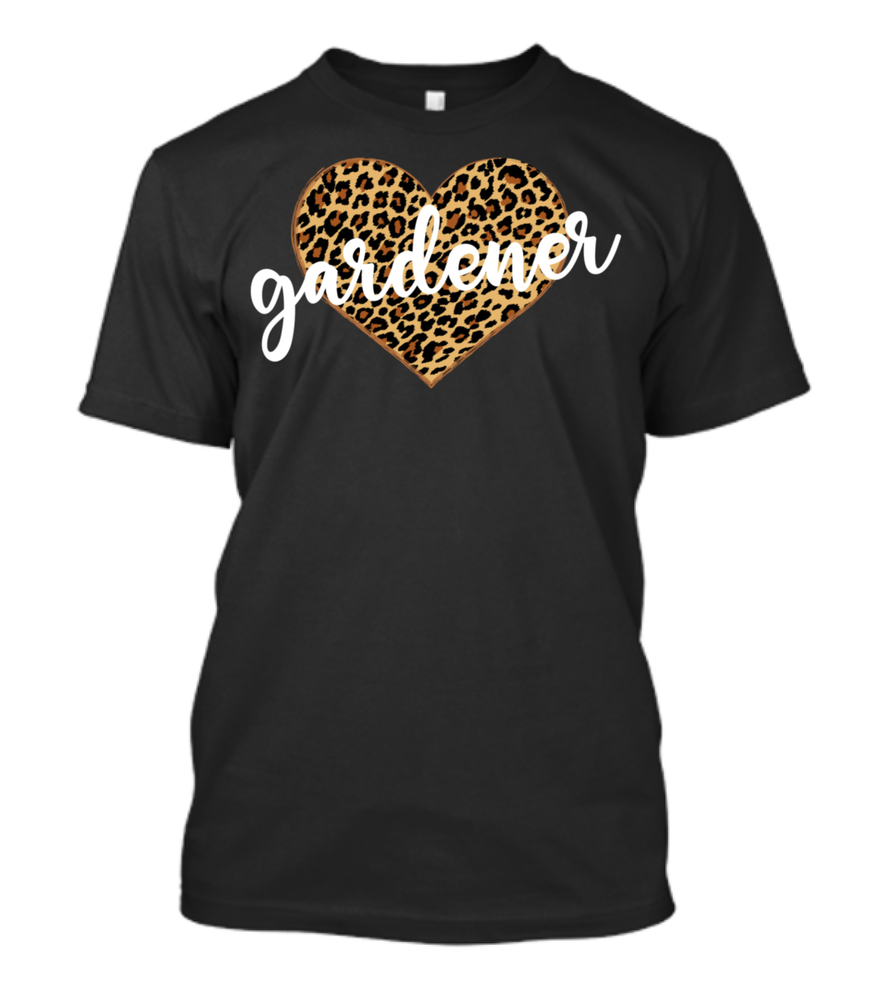 Gardener Heart Leopard Print T-Shirt