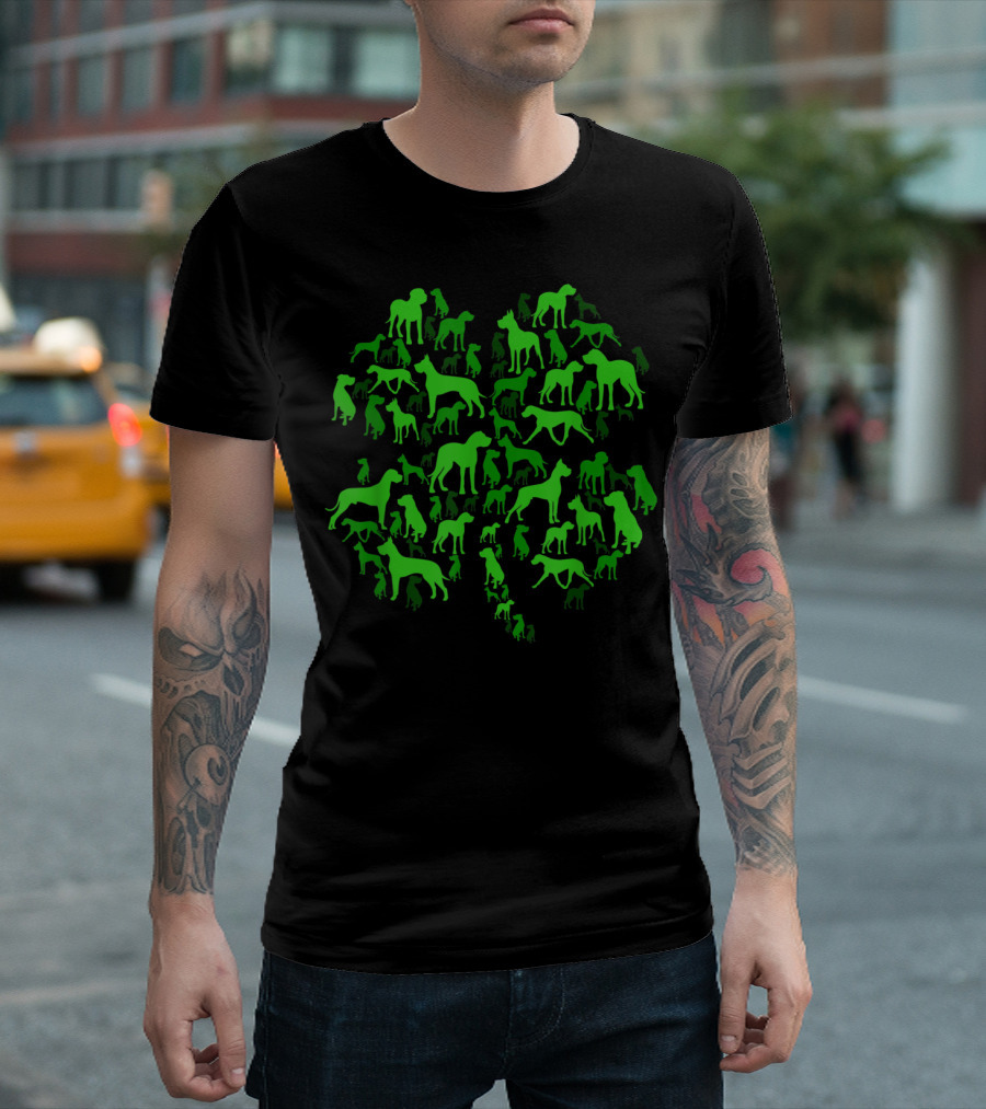 Great Dane Shamrock Clover St Patrick's Day Irish T-Shirt