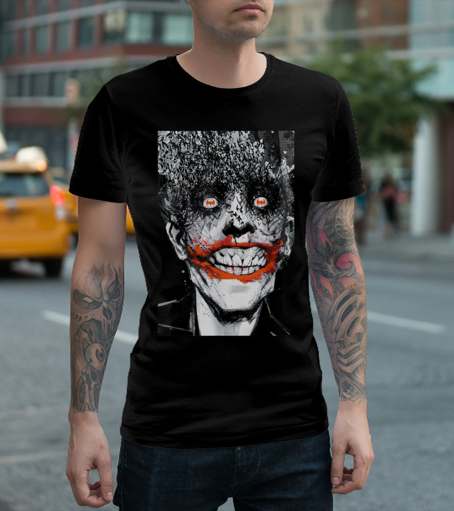 Joker Batman Comic Cover Bats Jock Mens DC T-Shirt