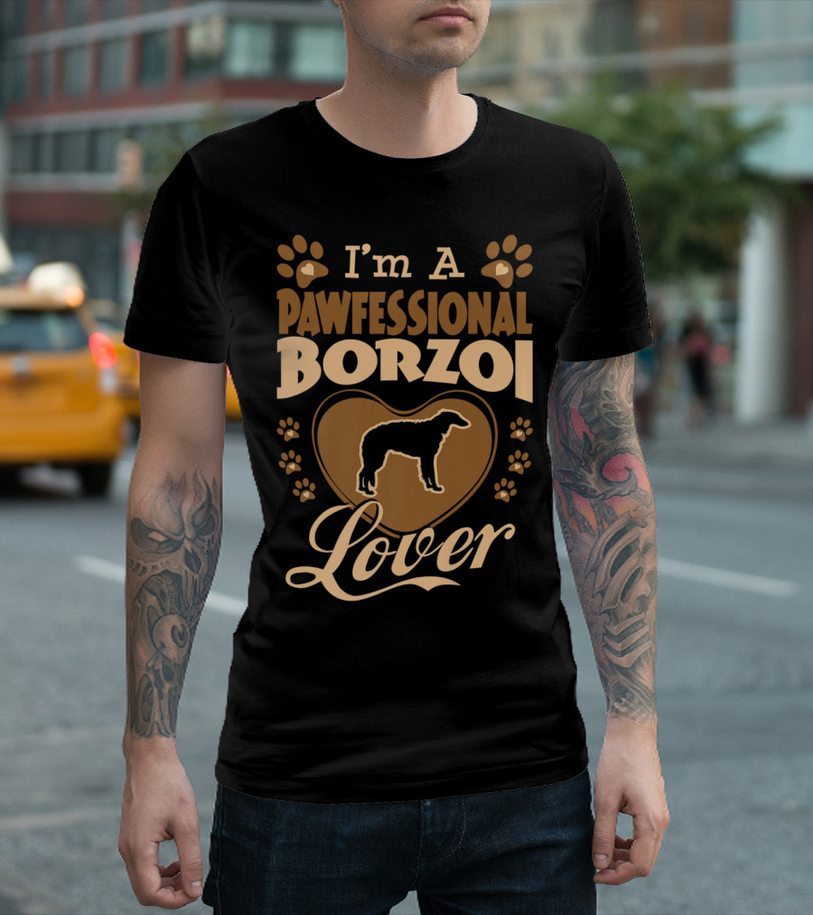 I'm A Pawfessional Borzoi Lover Valentine's Day T-Shirt