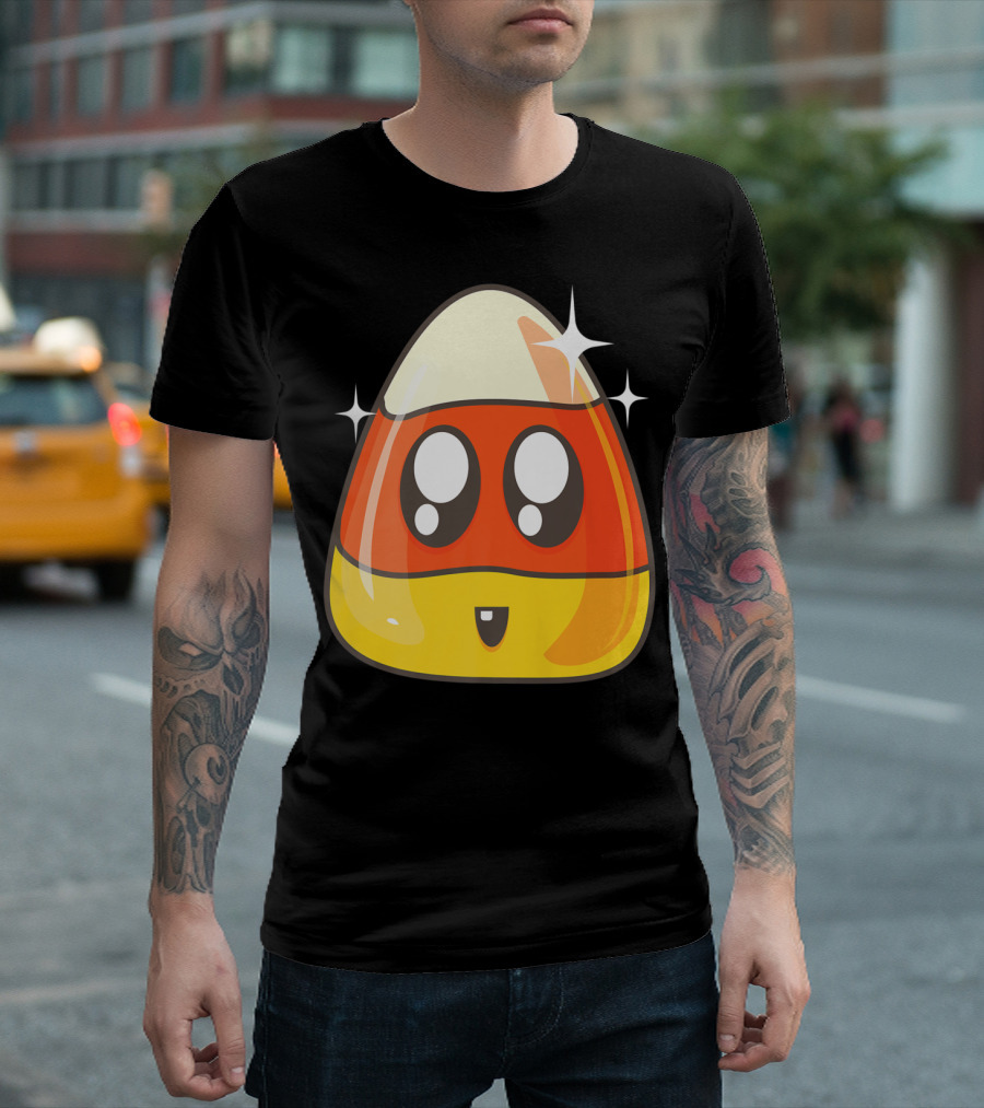 Cute Candy Corn Love with Funny USA Candy T-Shirt