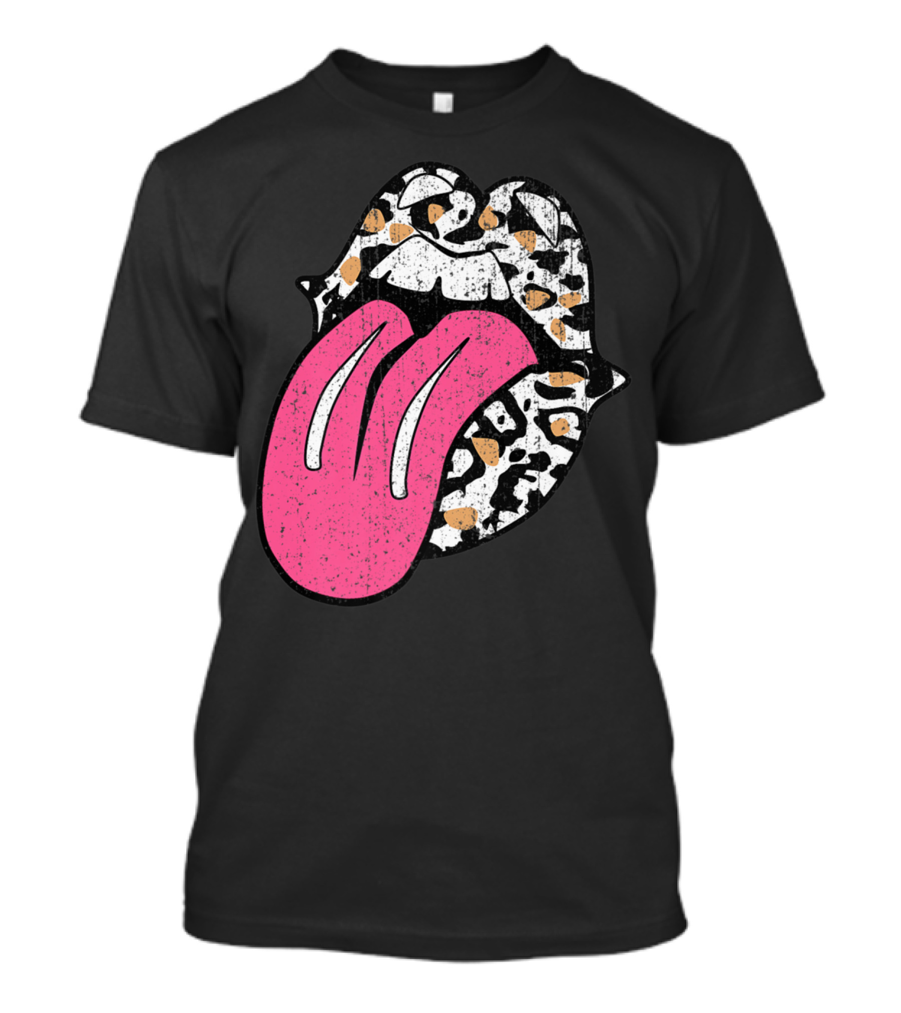 Rolling Stones Cheetah Lips Pink Tongue T-Shirt