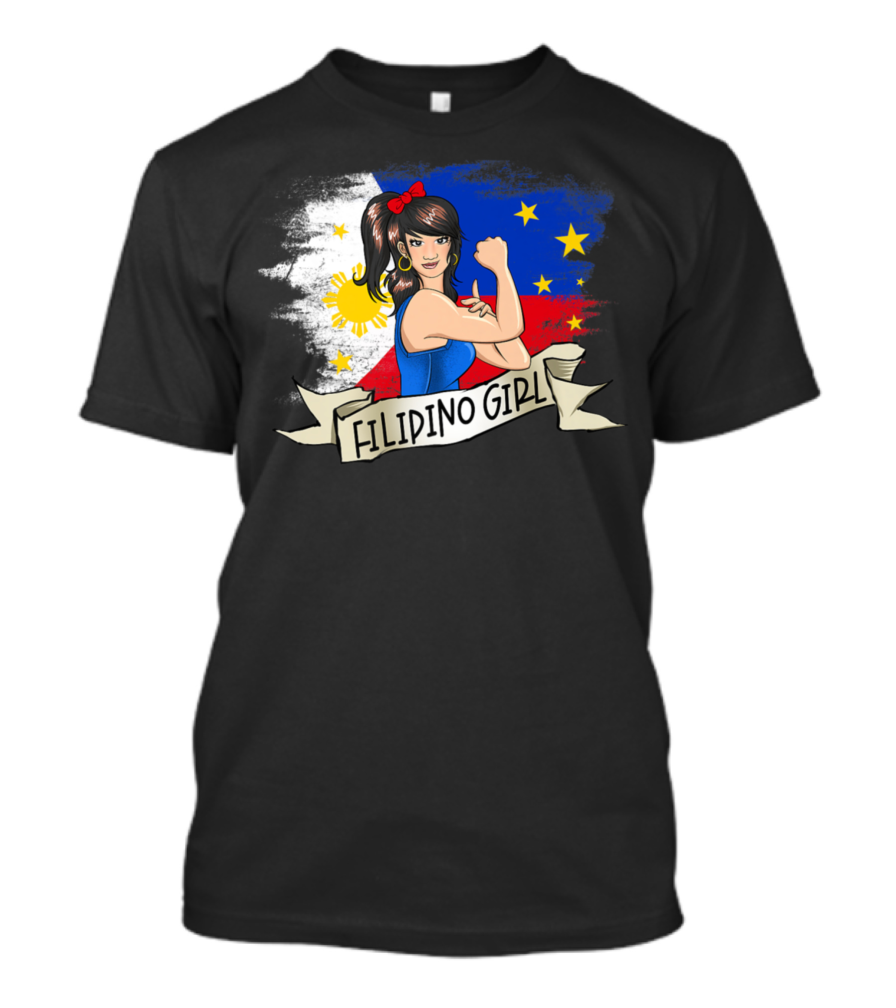 Filipino Girl Proud Pinoy Pilipina Patriotic Strength T-Shirt