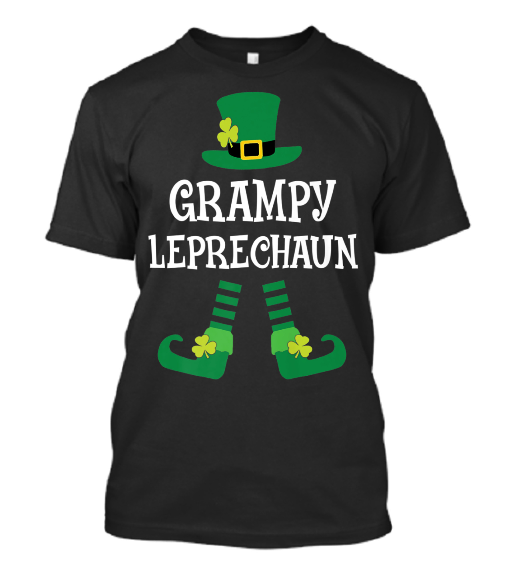 Grampy Leprechaun Saint Patrick's Day Hat Clover Shoes T-Shirt