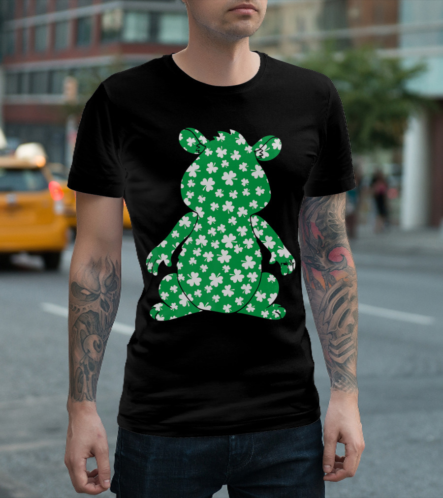 Hamster Clover Pattern St Patrick's Day Pet Lovers T-Shirt