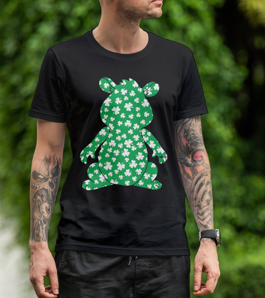 Hamster Clover Pattern St Patrick's Day Pet Lovers T-Shirt