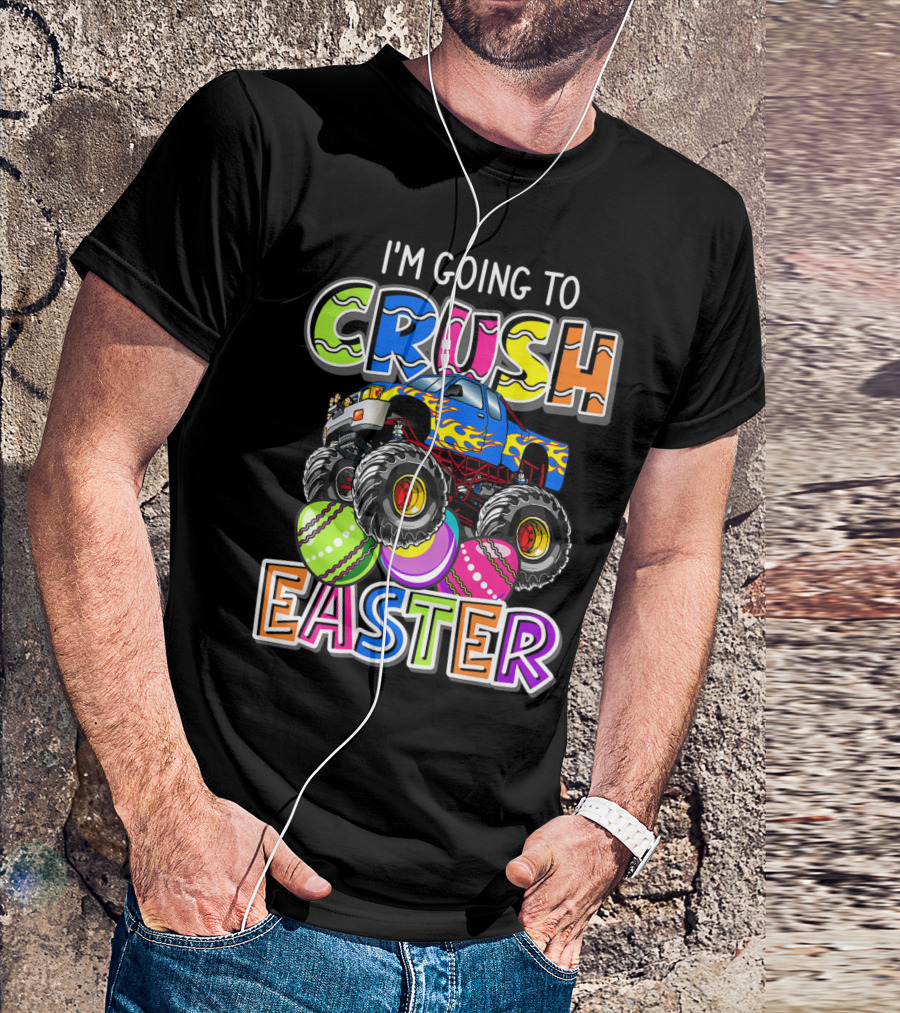 I'm Going To Crush Easter Monster Truck Kids T-Shirt