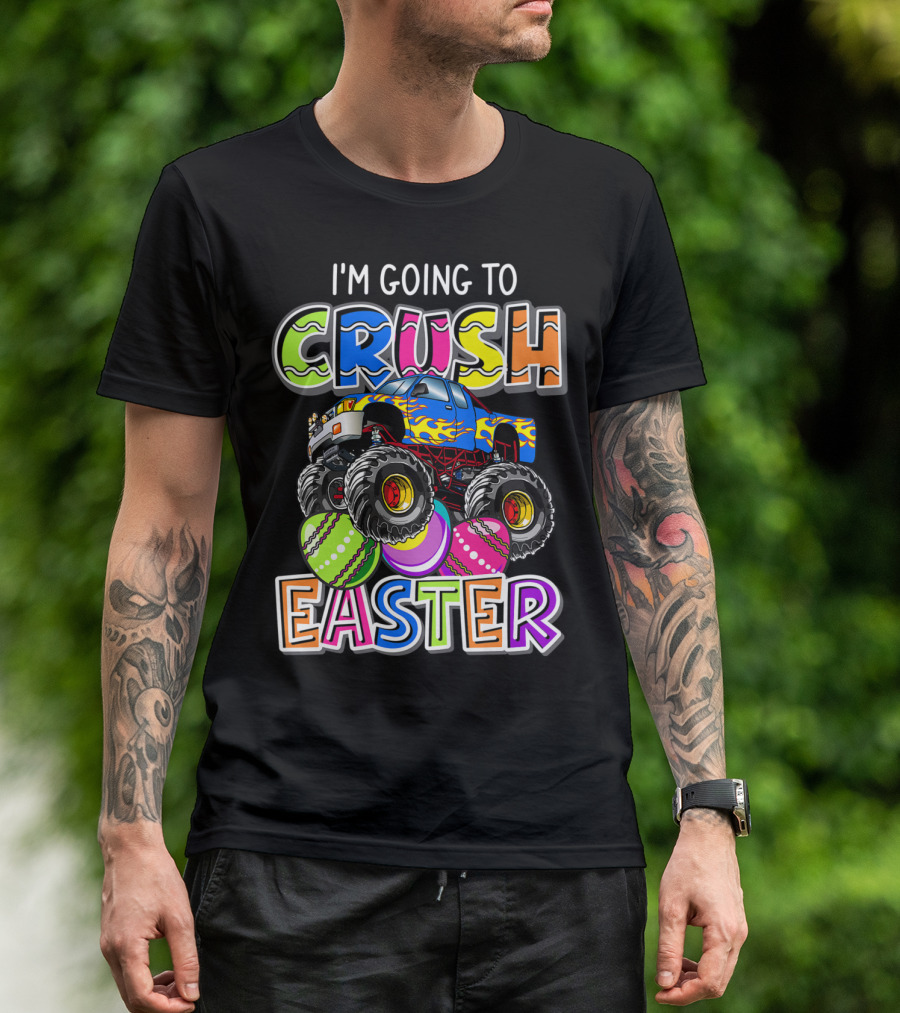 I'm Going To Crush Easter Monster Truck Kids T-Shirt