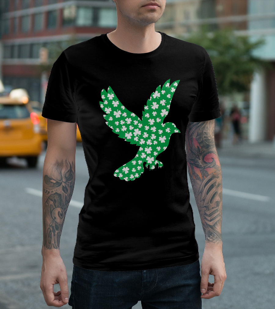Pigeon Shamrock St Patrick Day Pet Lovers T-Shirt