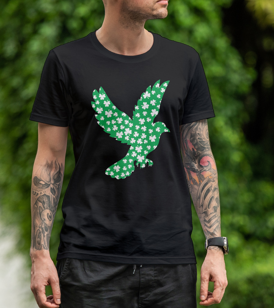 Pigeon Shamrock St Patrick Day Pet Lovers T-Shirt