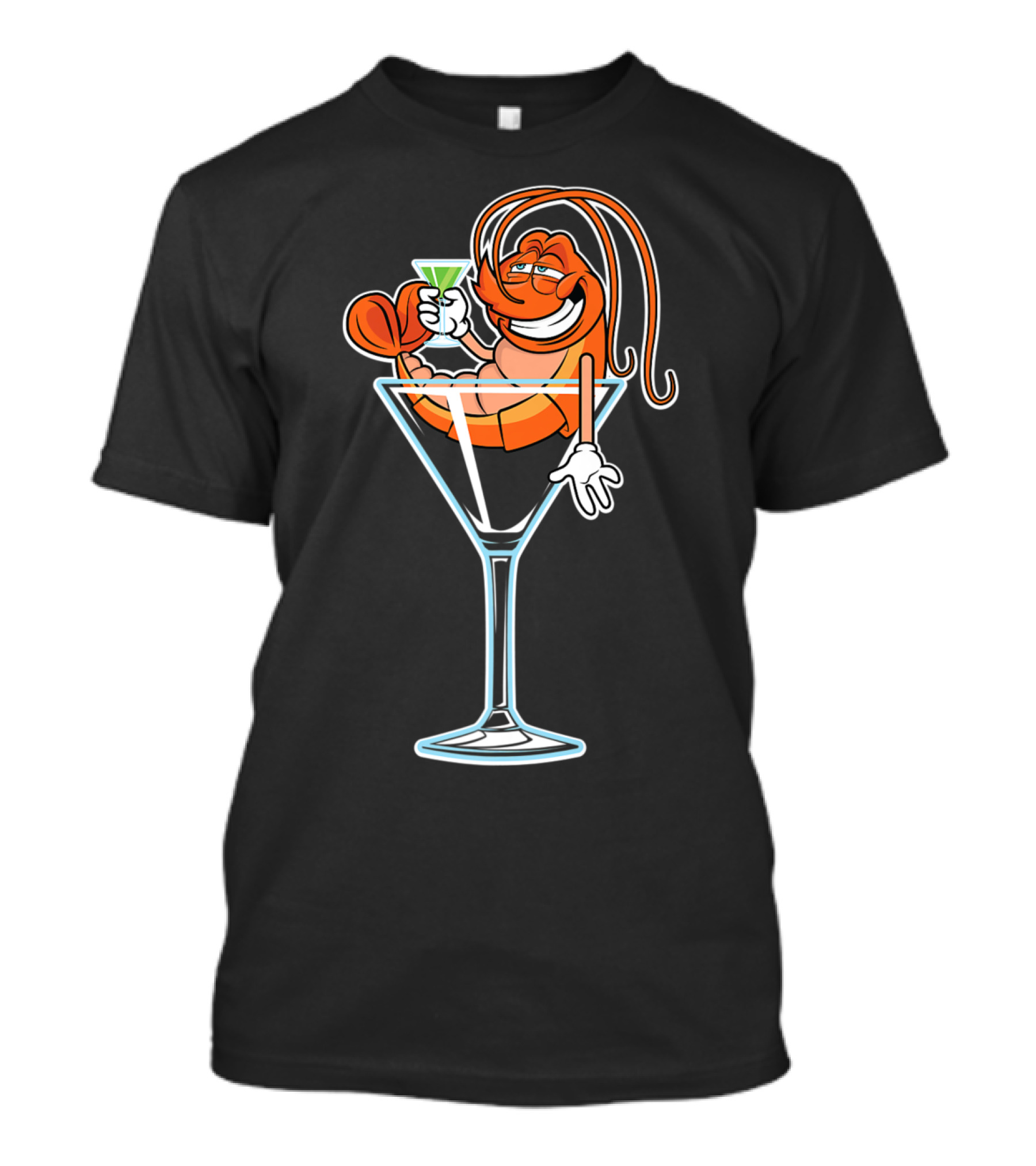 Funny Drunk Shrimp Cocktail Drink Humor T-Shirt