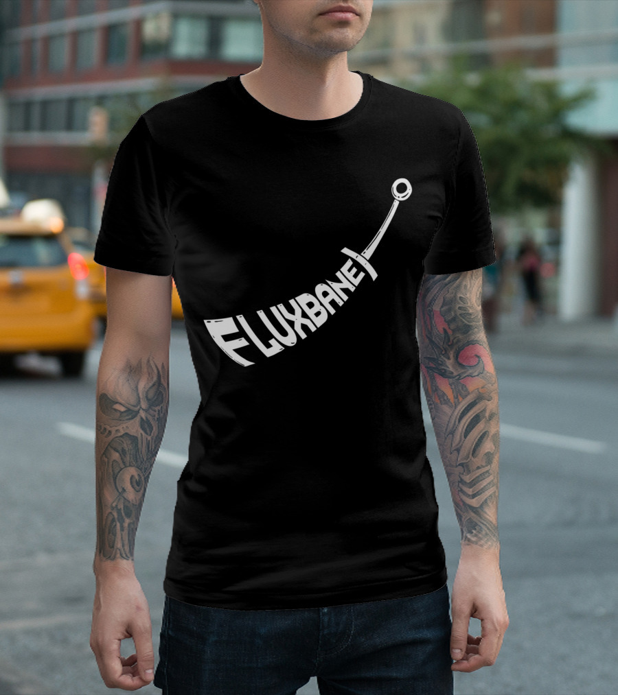 Fluxbane Whimsical Crescent Comic T-Shirt