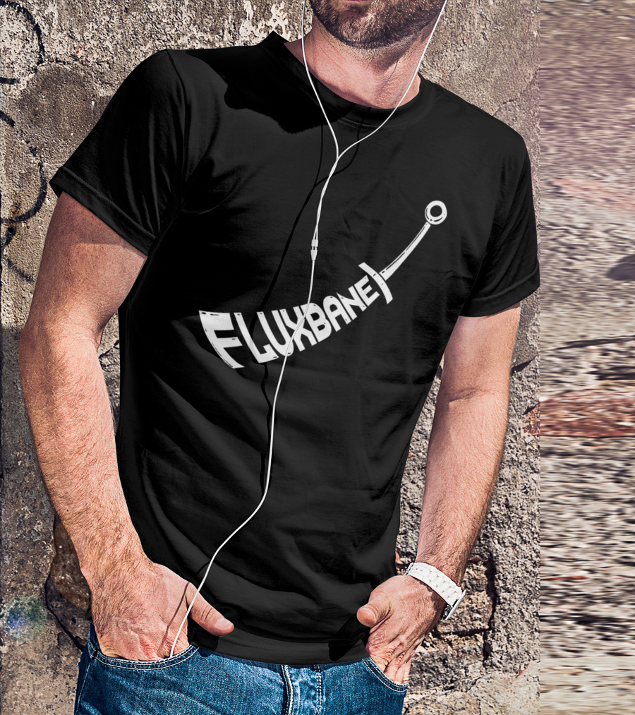 Fluxbane Whimsical Crescent Comic T-Shirt