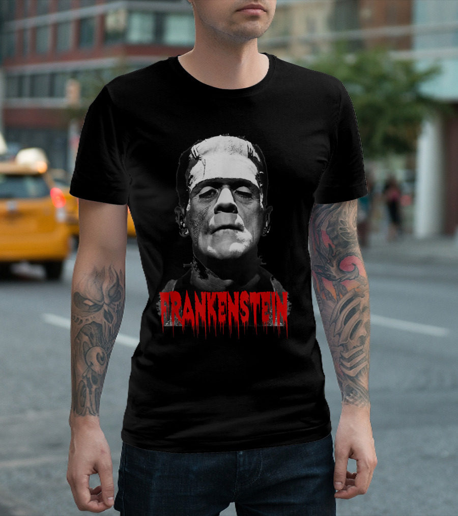 Frankenstein Classic Vintage Horror Movie Icon Scary T-Shirt