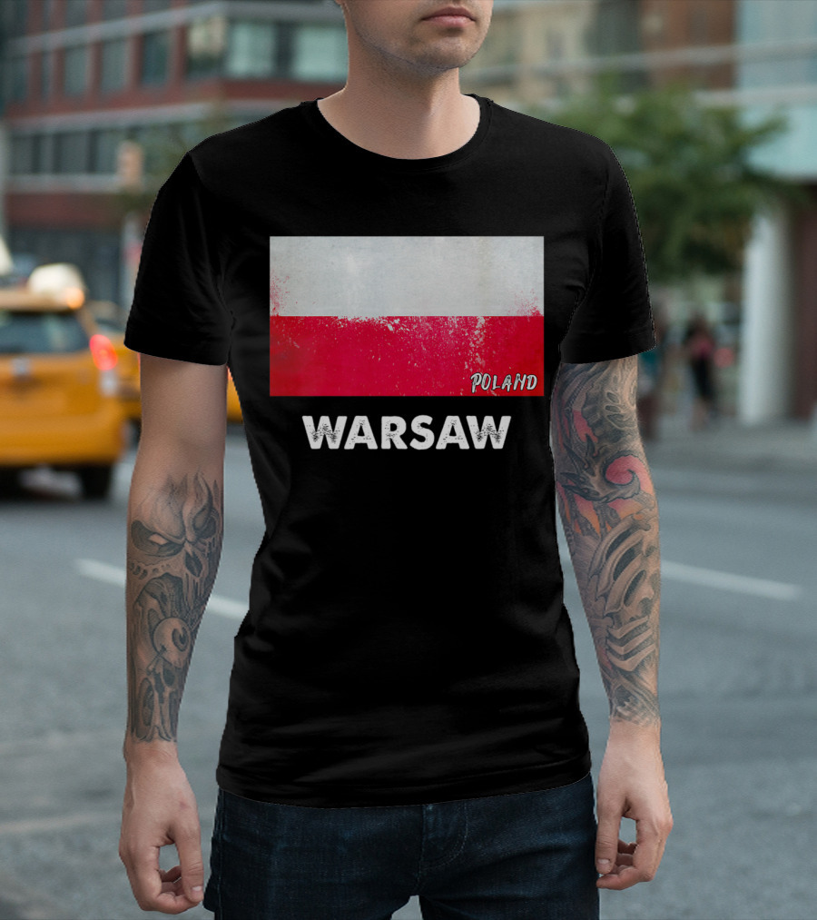 WARSAW POLAND FLAG T-Shirt