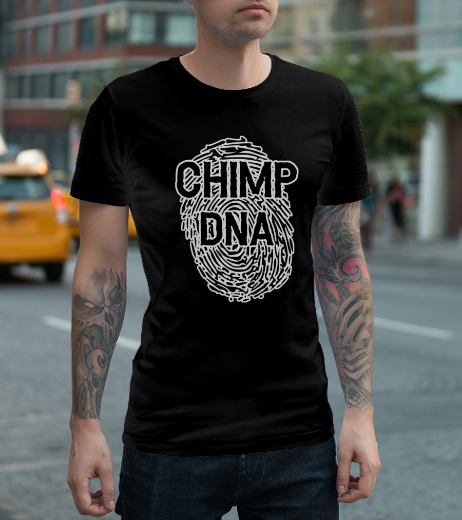 Chimp DNA Fingerprint Humor T-Shirt