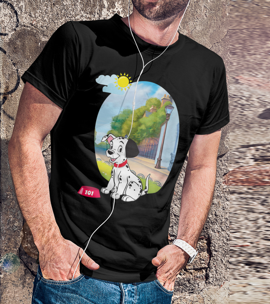 Disney 101 Dalmatians Happy Puppy In Sunny Park T-Shirt