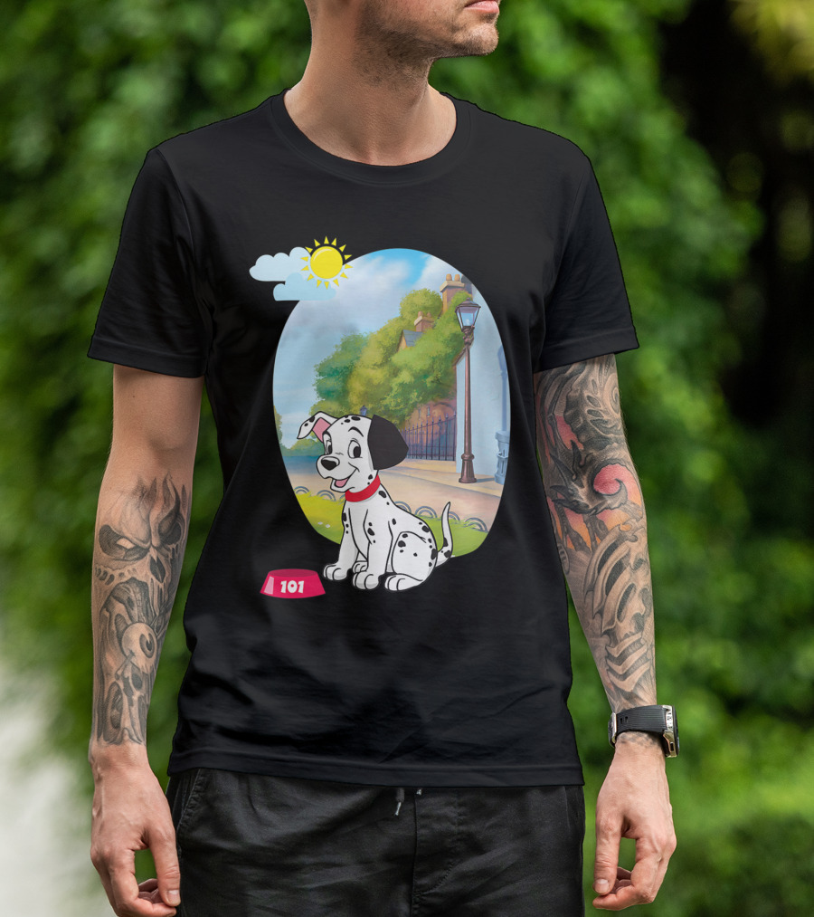 Disney 101 Dalmatians Happy Puppy In Sunny Park T-Shirt