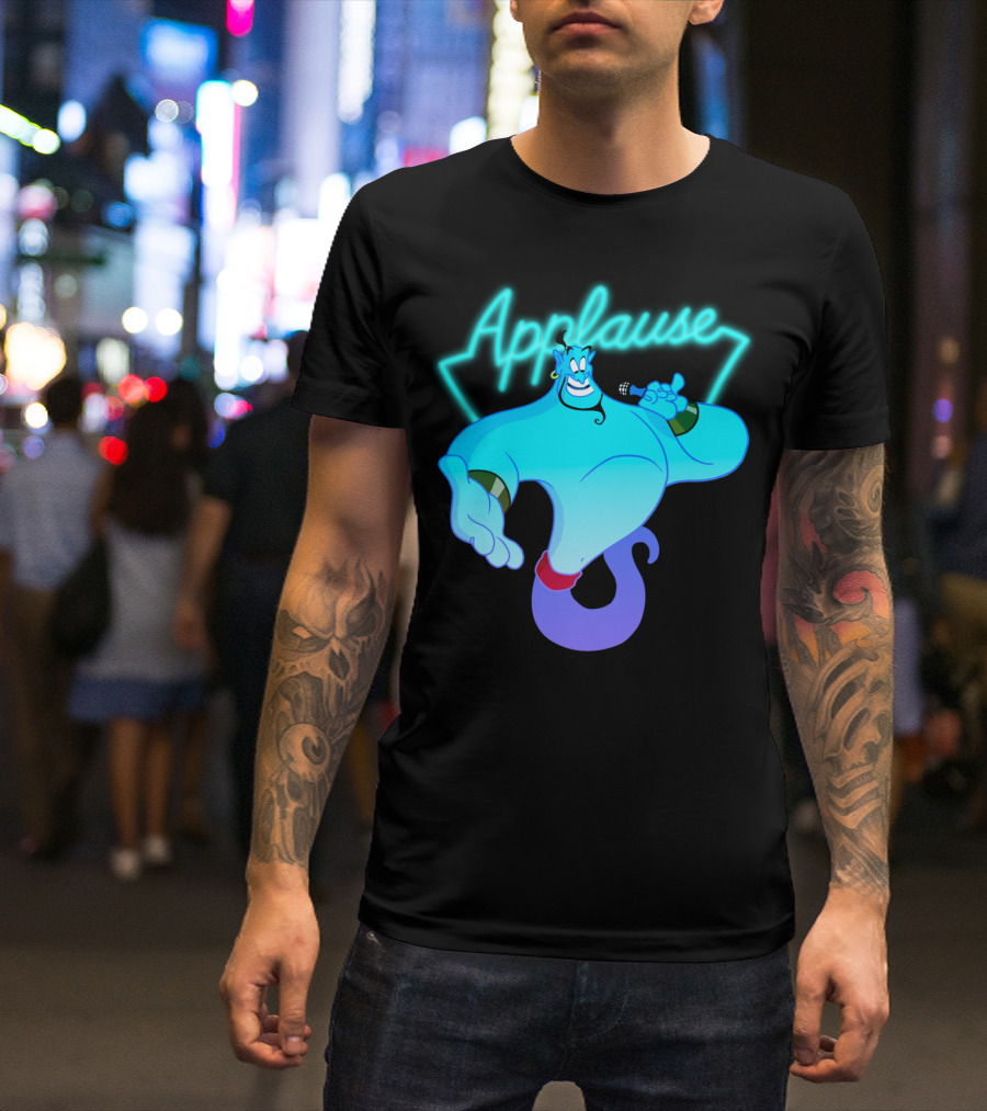 Disney Aladdin Genie Applause Neon Light T-Shirt