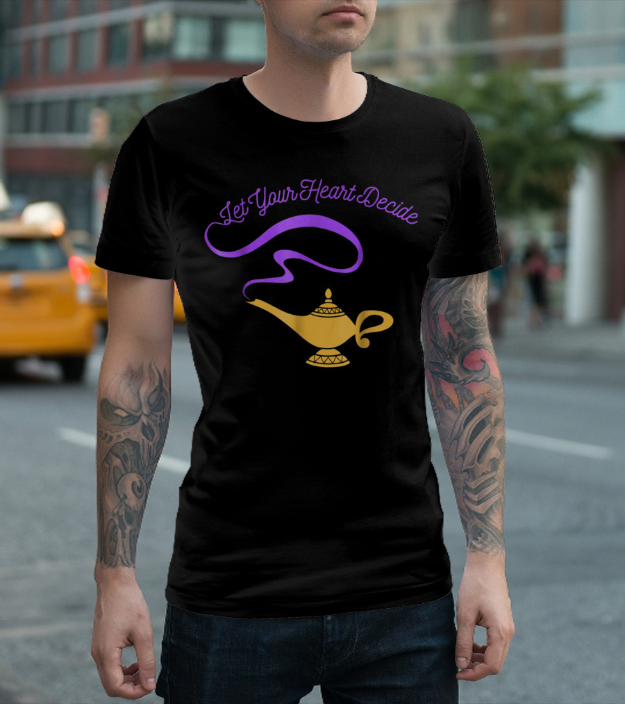 Disney Aladdin Let Your Heart Decide Genie Lamp T-Shirt