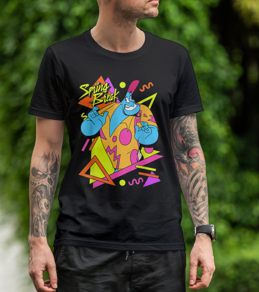 Disney Aladdin Genie Spring Break 90's T-Shirt