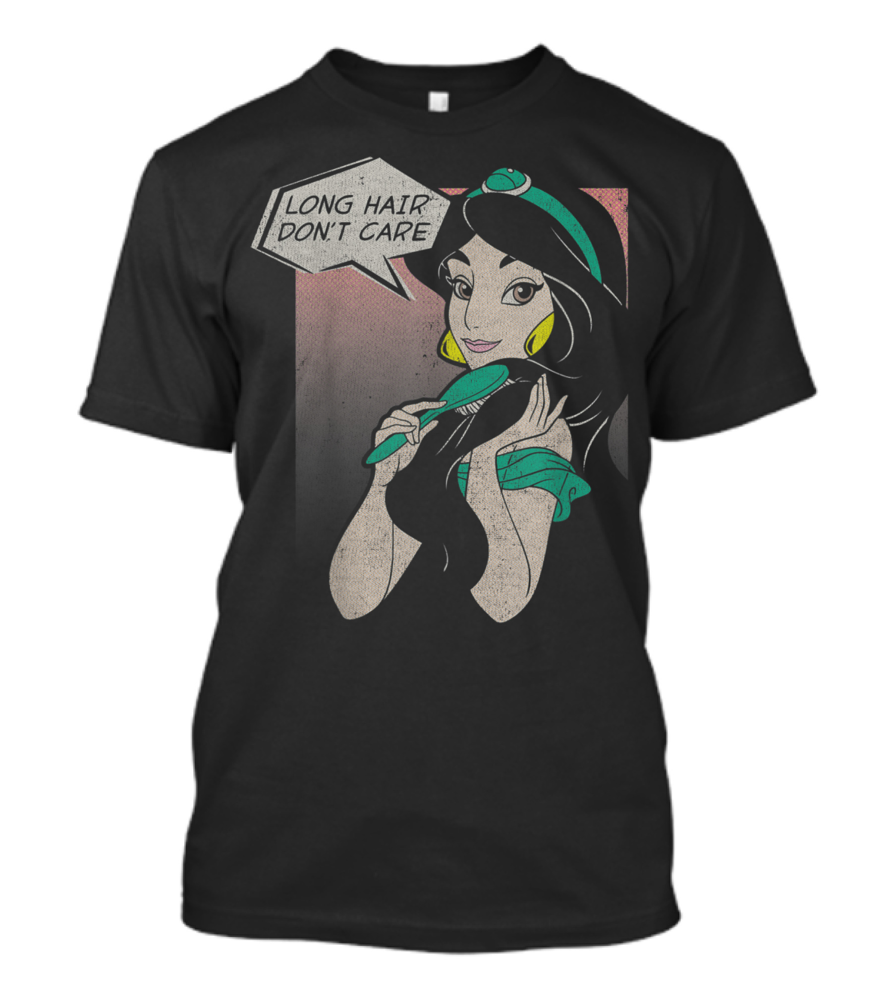 Disney Aladdin Jasmine Long Hair Don't Care T-Shirt