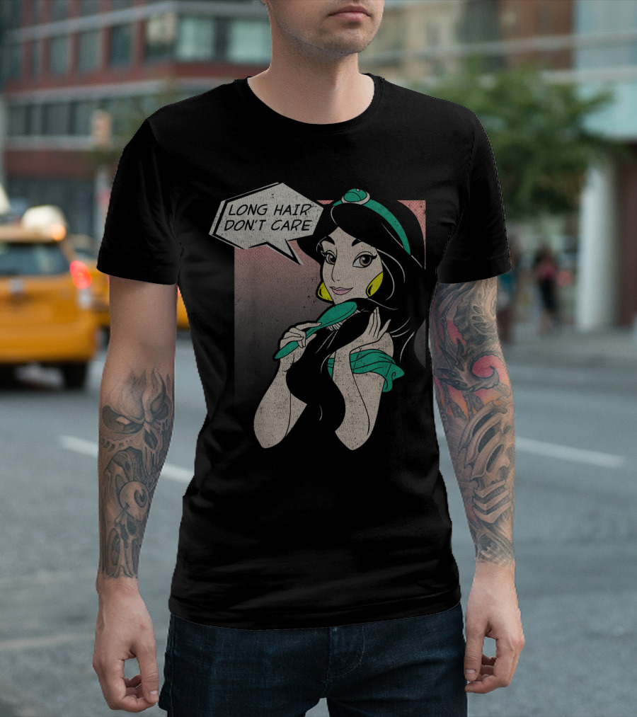 Disney Aladdin Jasmine Long Hair Don't Care T-Shirt