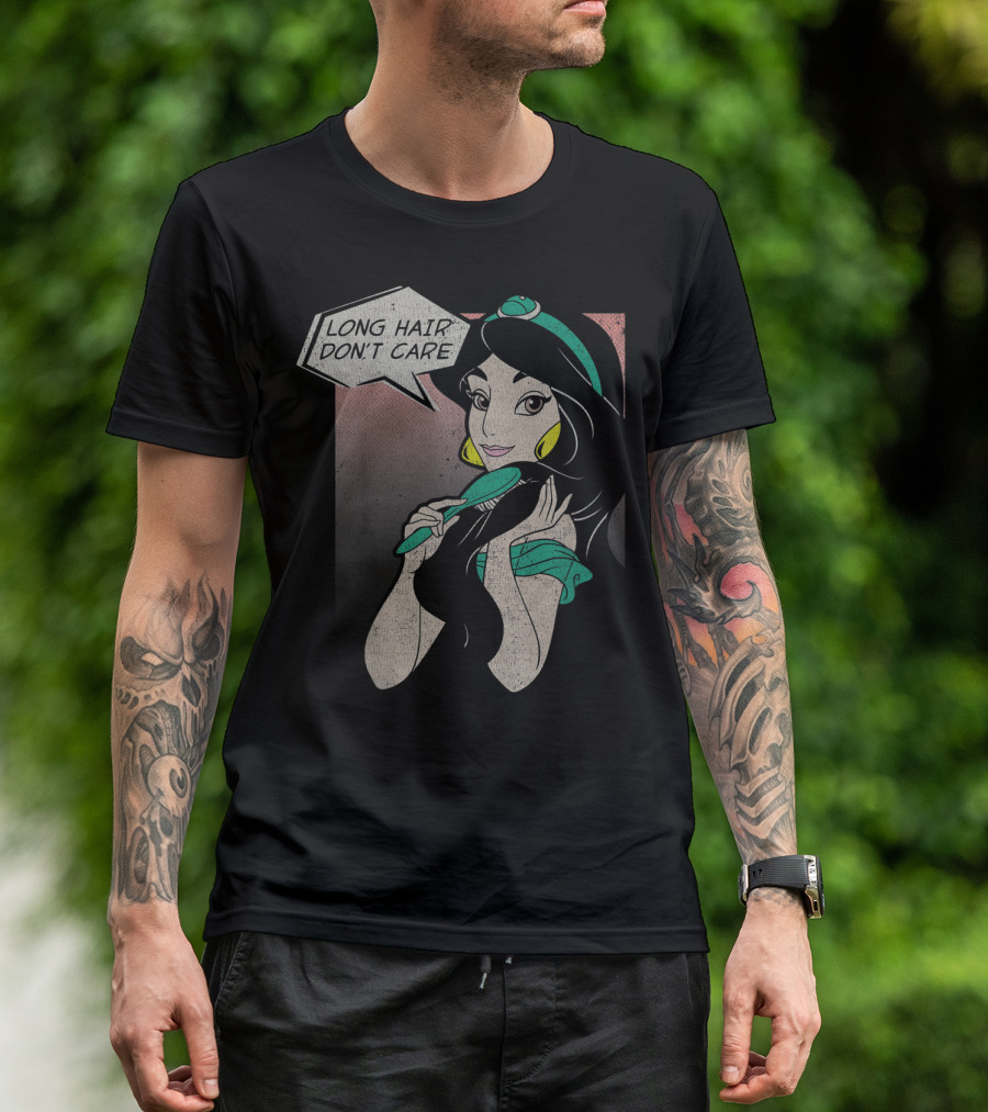 Disney Aladdin Jasmine Long Hair Don't Care T-Shirt