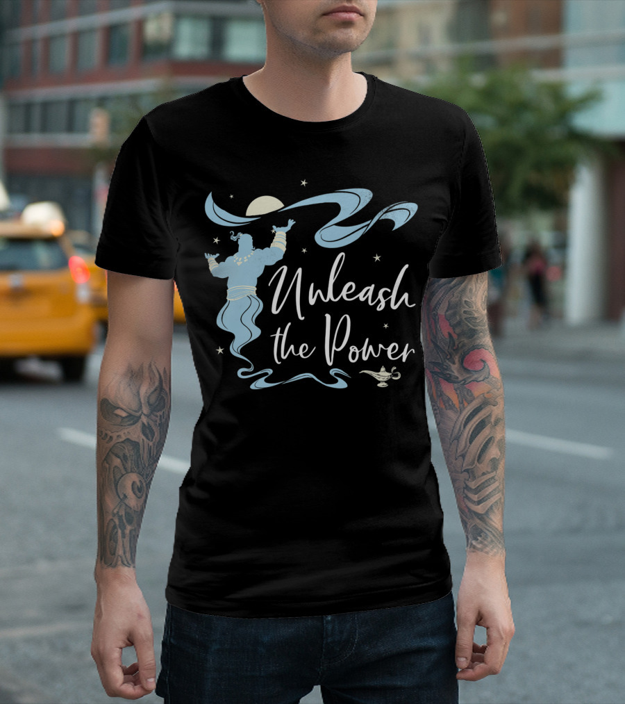 Disney Aladdin Live Action Genie Unleash The Power T-Shirt