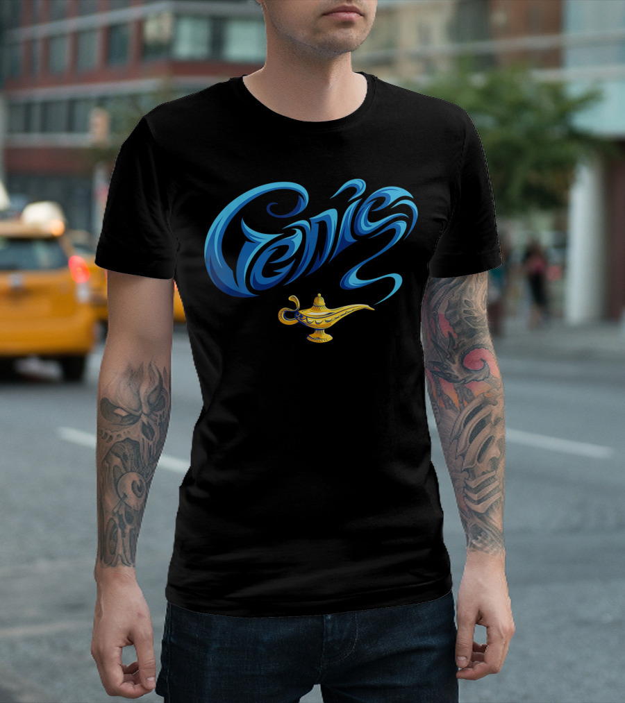Genie Magic Lamp Aladdin Disney Live Act T-Shirt