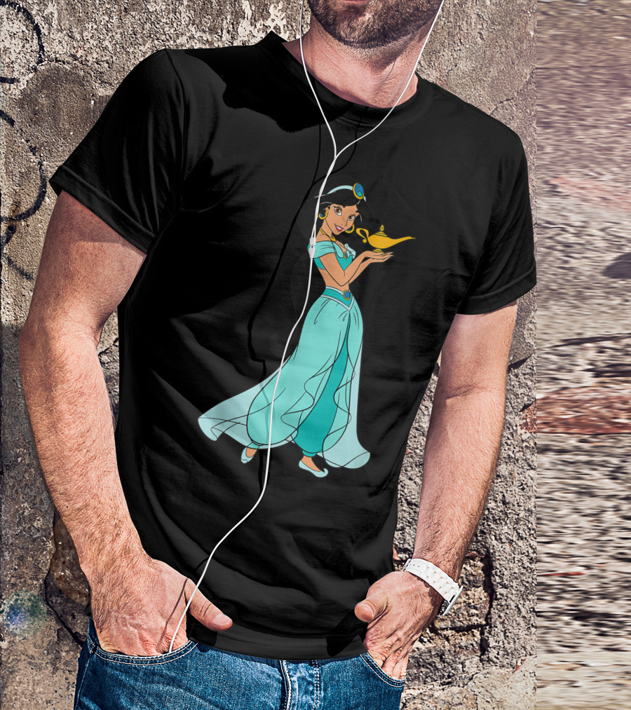 Disney Aladdin Princess Jasmine Holding Magic Lamp T-Shirt