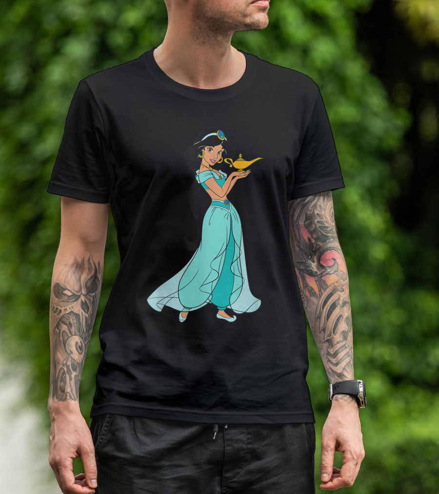 Disney Aladdin Princess Jasmine Holding Magic Lamp T-Shirt