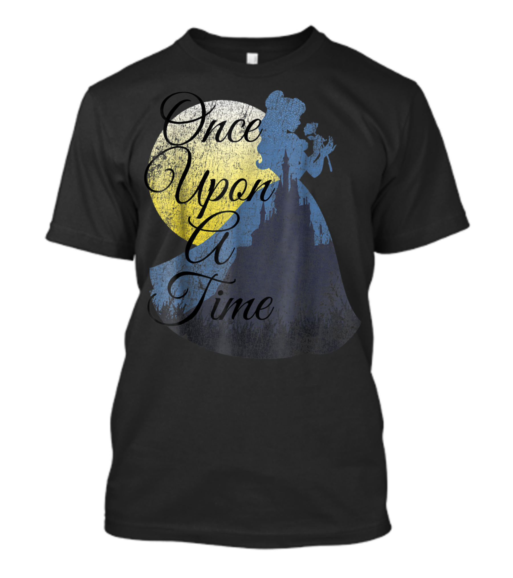 Disney Beauty And The Beast Belle Once Upon A Time Moon T-Shirt