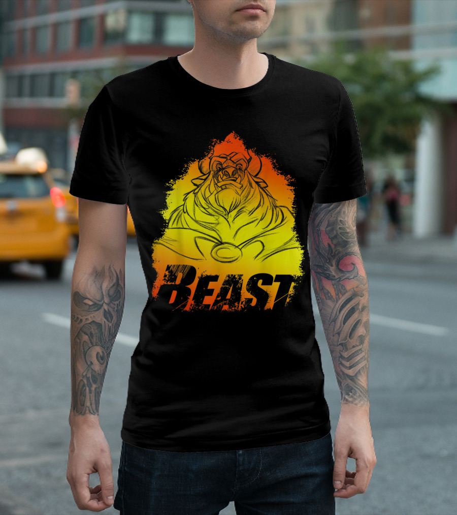 Disney Beauty and the Beast Gradient Beast T-Shirt