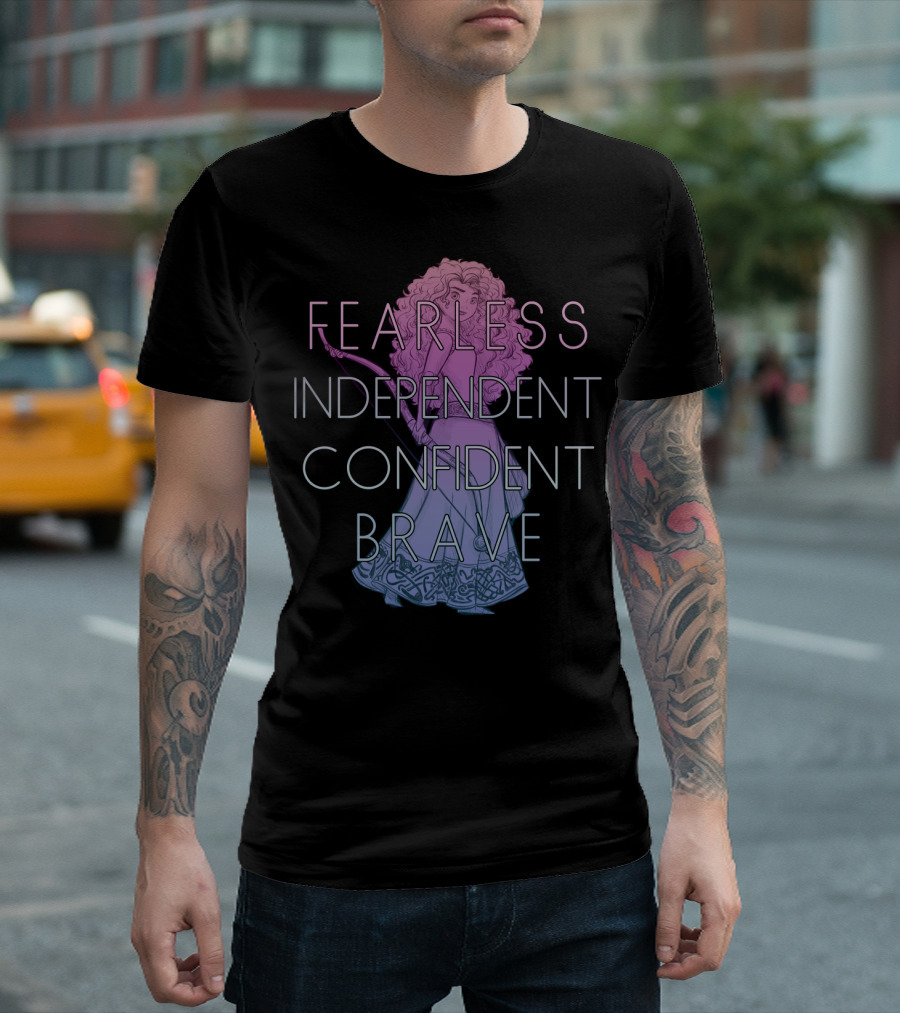 Merida Fearless Independent Confident Brave Disney T-Shirt