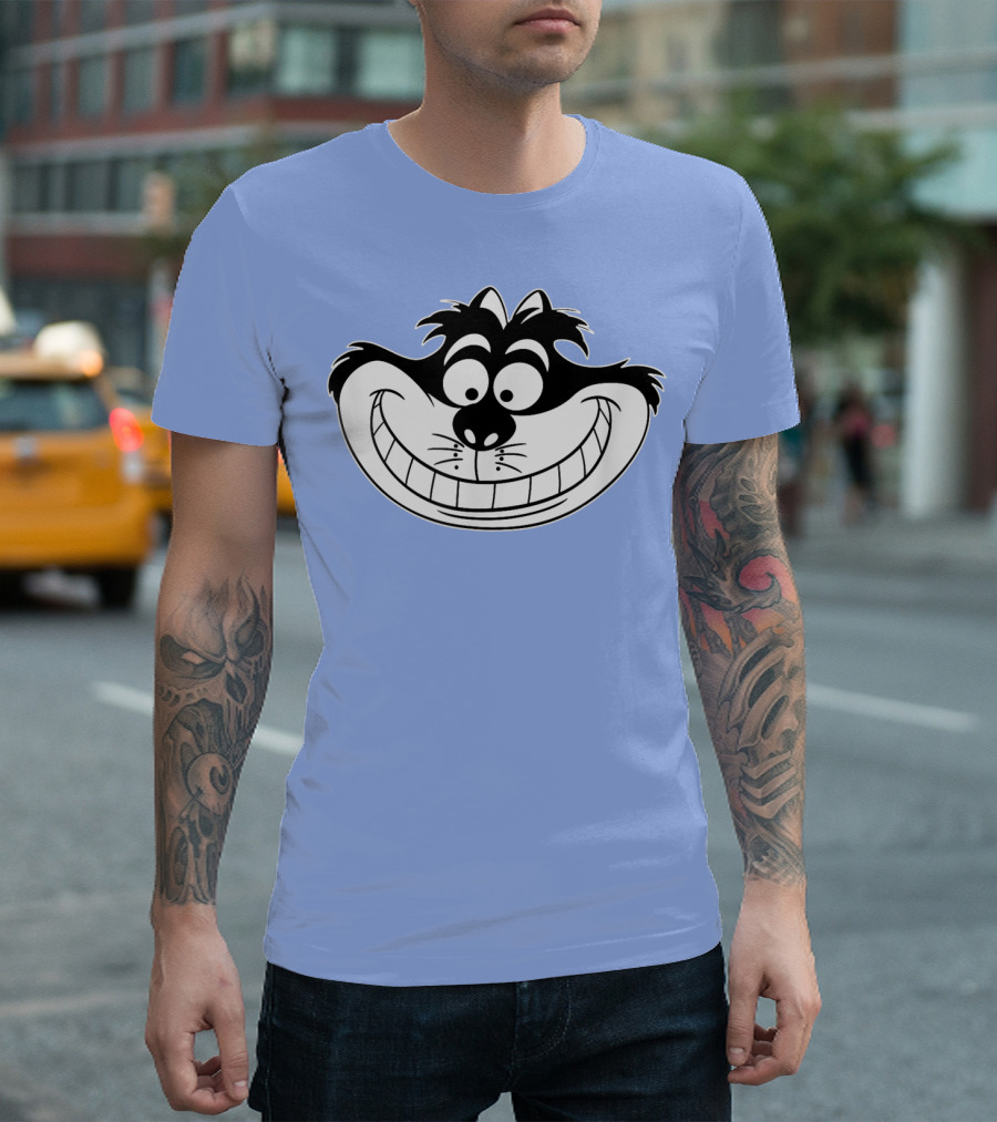 Disney Cheshire Cat Grinning Face T-Shirt