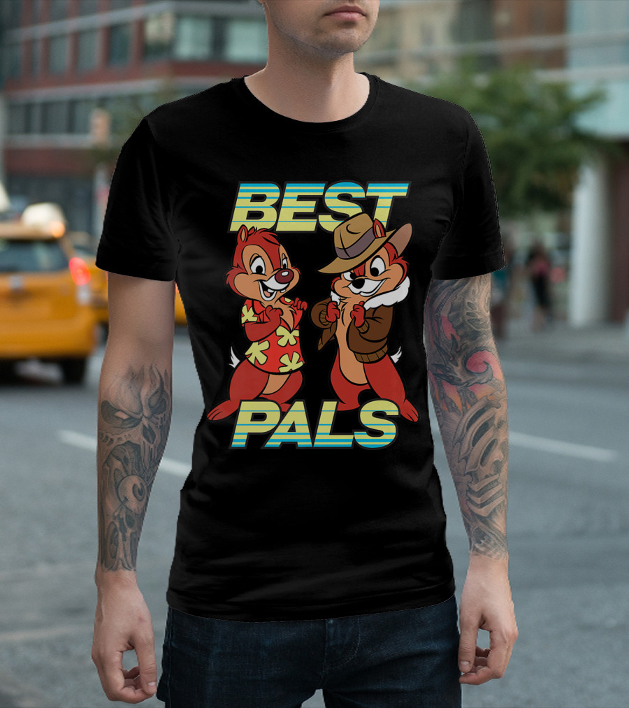 Disney Chip 'n Dale in Tropical Outfit and Detective Jacket Best Pals T-Shirt
