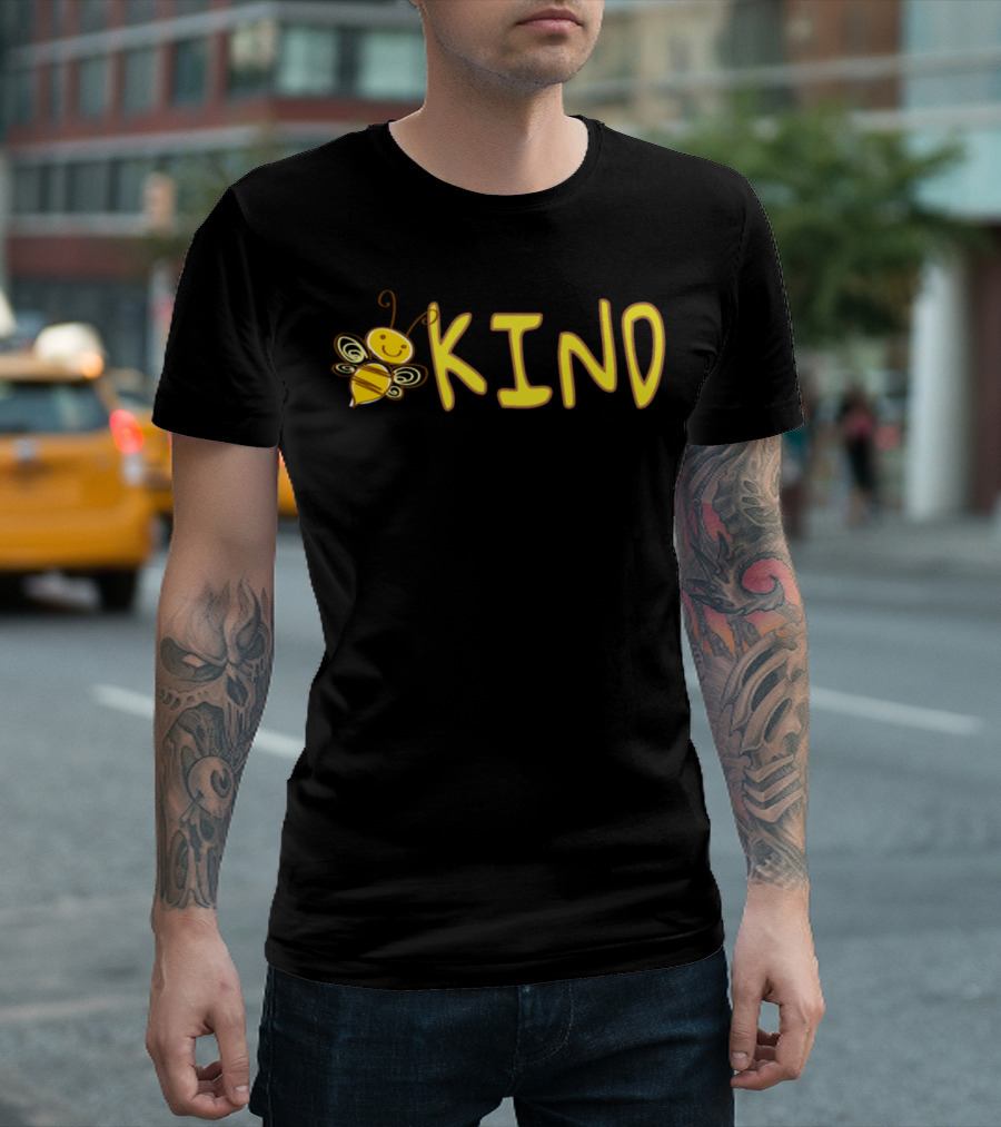 Be Kind Adorable Bumble Bee Design with Cute Smiling Bee T-Shirt