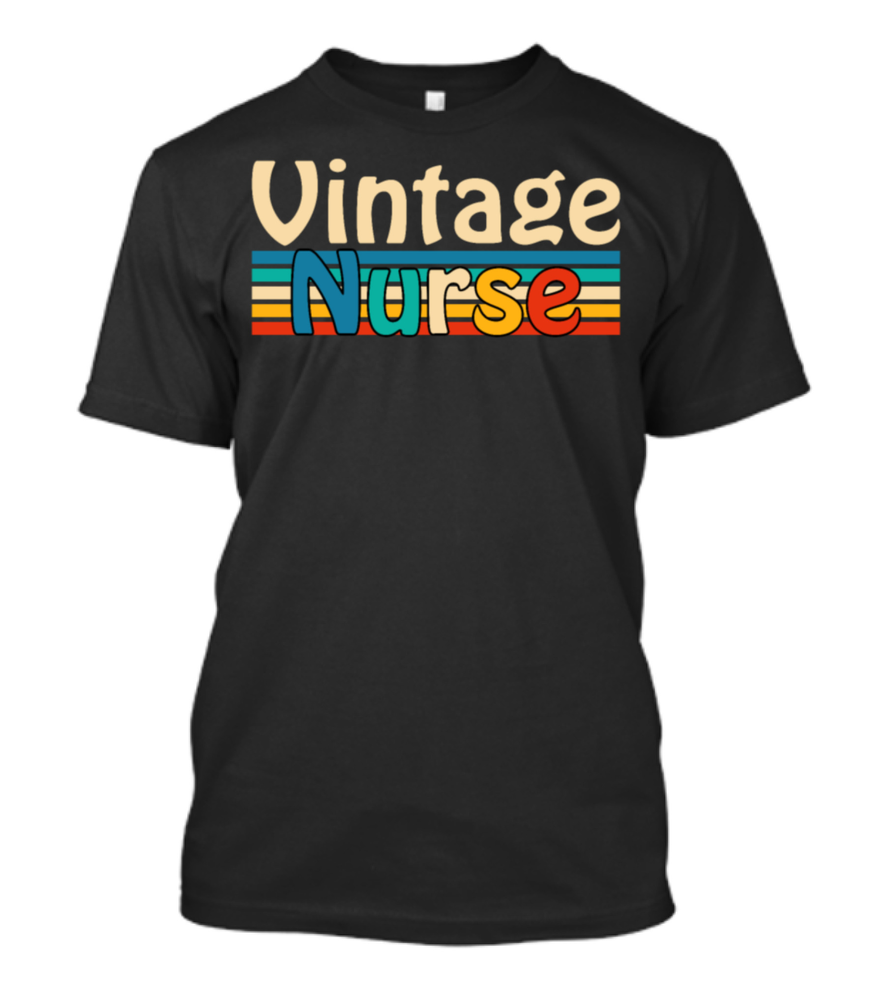 Vintage Nurse Retro Colorful T-Shirt
