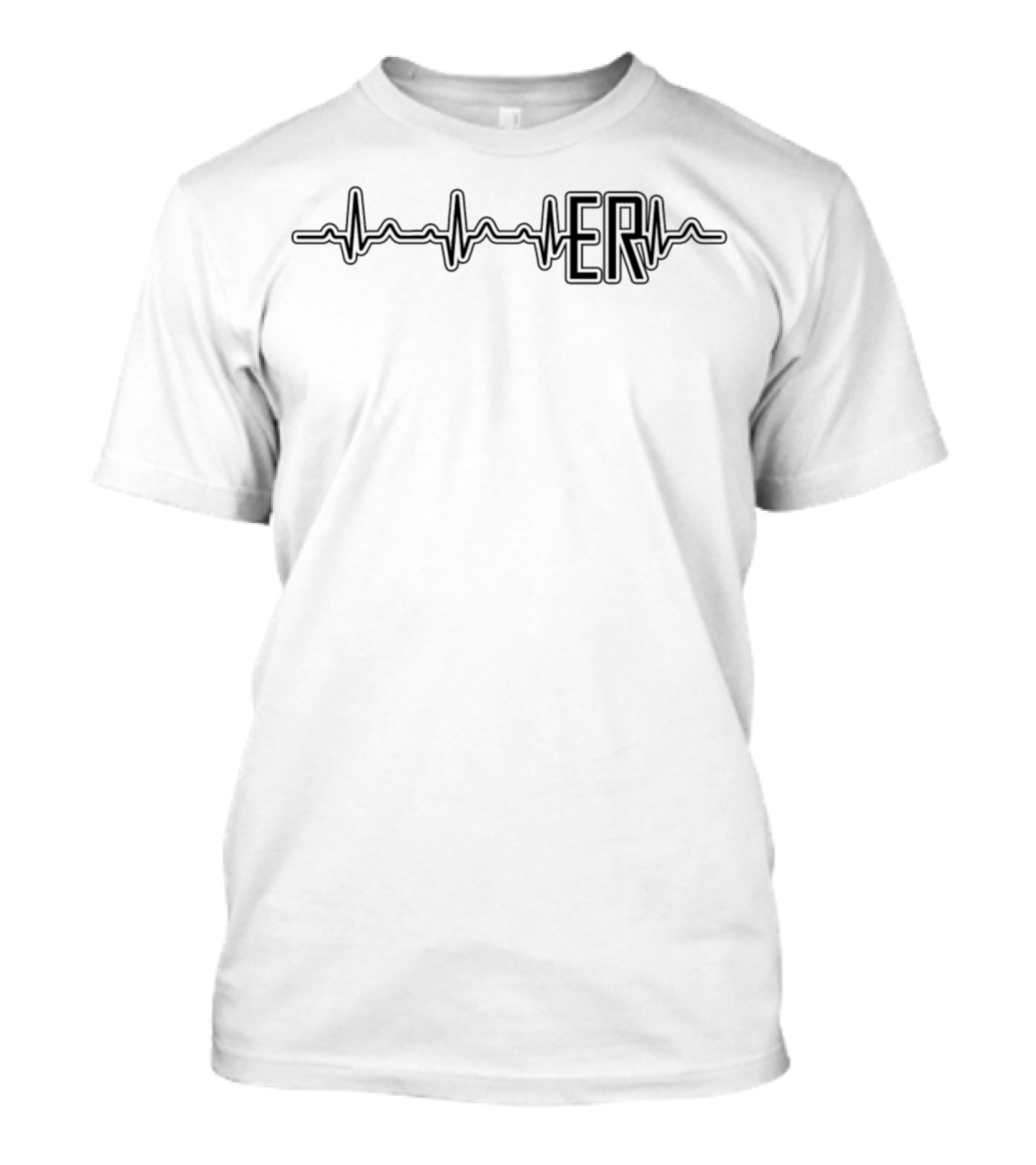 ER Nurse Heartbeat ZolH2 Emergency Pulse T-Shirt