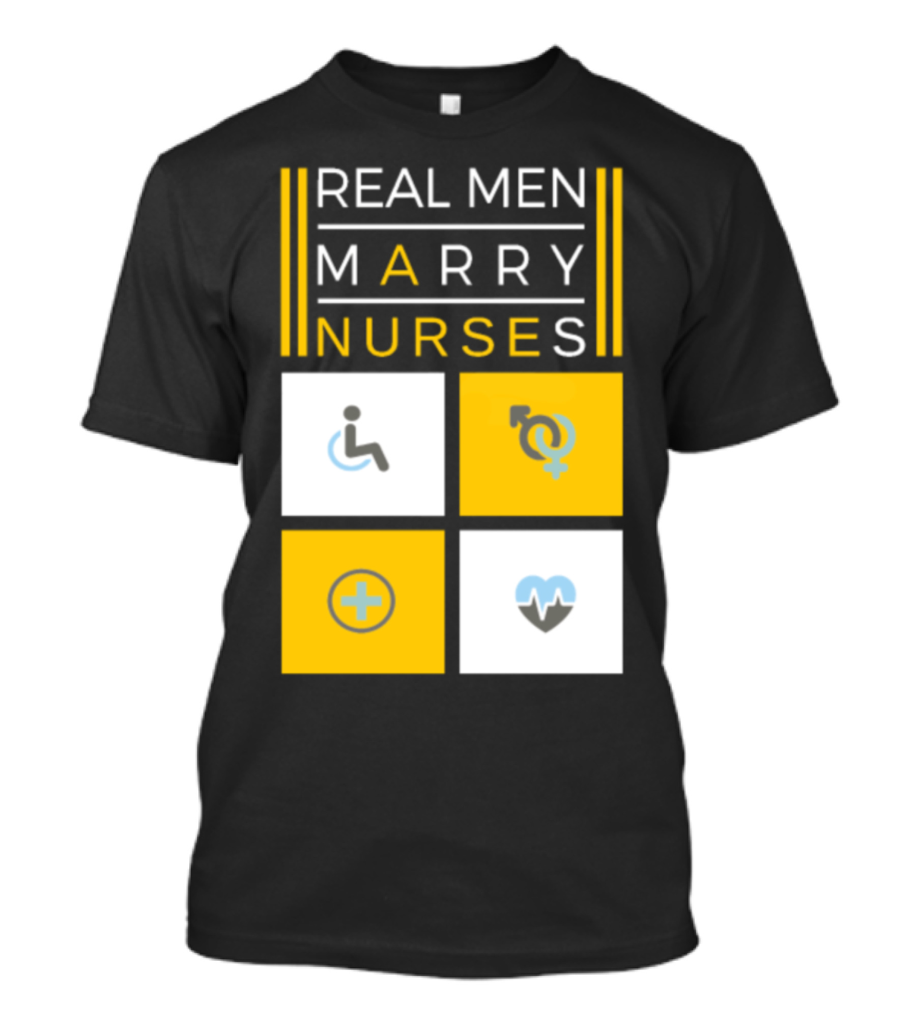 Real Men Marry Nurses Icons T-Shirt