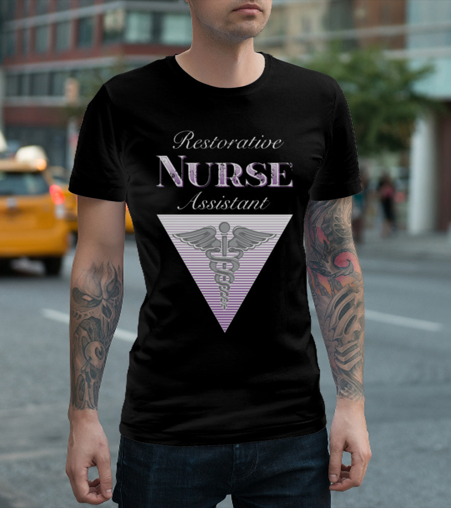 Restorative Nurse Assistant Caduceus Emblem T-Shirt
