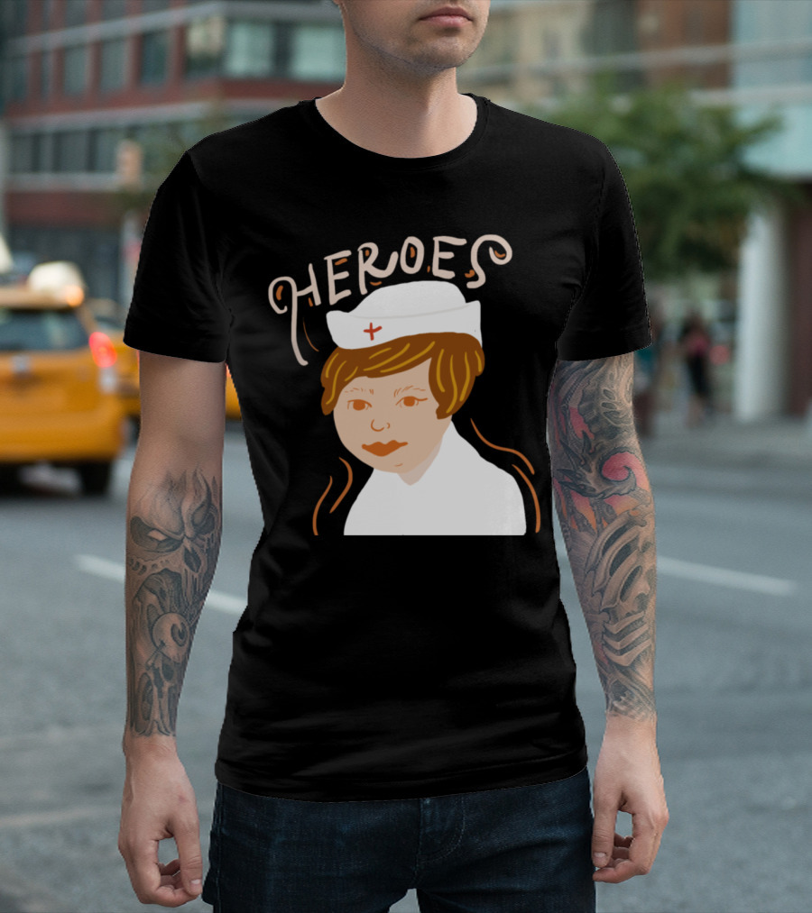 Heroes Nurse Classic Style Iconic Representation T-Shirt