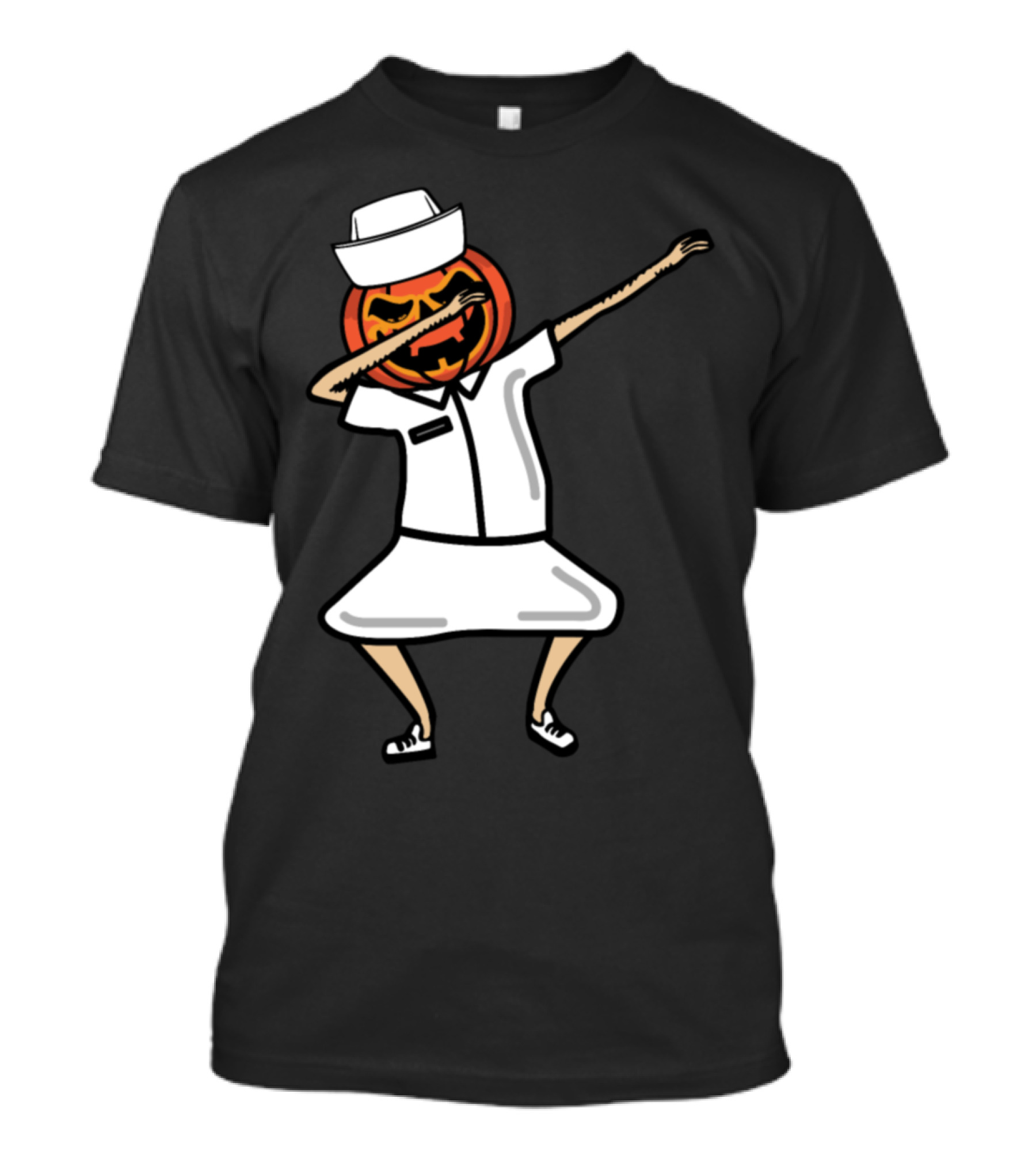 Pumpkin Nurse Dab Halloween T-Shirt