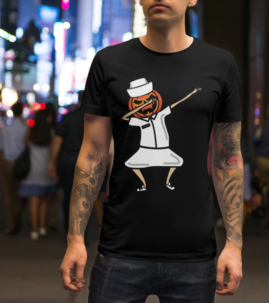 Pumpkin Nurse Dab Halloween T-Shirt